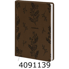 Щоденник B6 недат. Поліграфіст 160 арк. лінія обкл. шт.шкіра,  коричневий (5) 244-U-0622