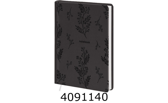 Щоденник B6 недат. Поліграфіст 160 арк. лінія обкл. шт.шкіра, сірий (5) 244-U-0611