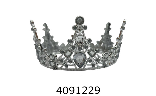 Корона для торта срібло з білим SA1701