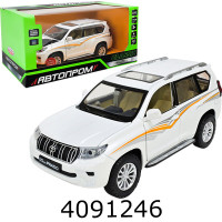Машинка метал. Land Cruiser Prado муз. світ. відкр. двері Автопром (6/12) 68270A(W)