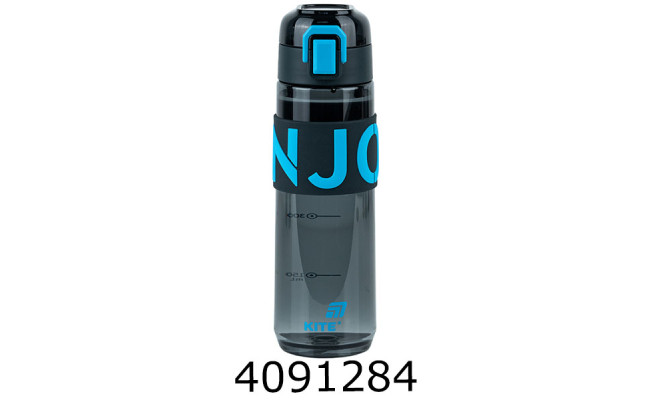 Пляшечка для води 680 мл, чорно-блакитна KITE K25-1233-2