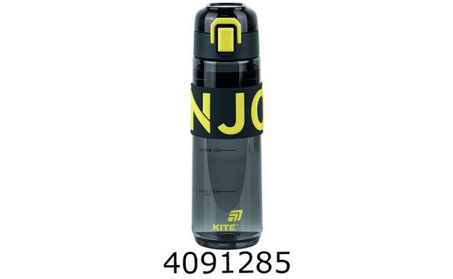Пляшечка для води 680 мл, чорно-жовта KITE K25-1233-1