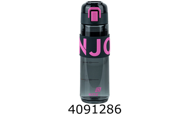 Пляшечка для води 680 мл, чорно-рожева KITE K25-1233-3