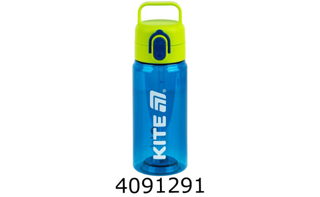 Пляшечка для води 600 мл, синьо-зелена KITE K26-1314-1
