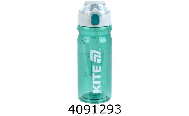Пляшечка для води 630 мл, зелено-сіра KITE K26-1315-1