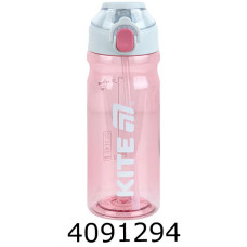 Пляшечка для води 630 мл, рожево-сіра KITE K26-1315-2