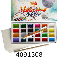 Фарби акв. Beginner's Kit 24 кол. блістер з/п, олівець НВ (8) 812419