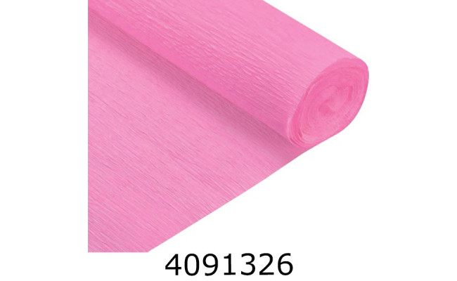 Папір гофр. __% рожевий 50*2.5м (120)