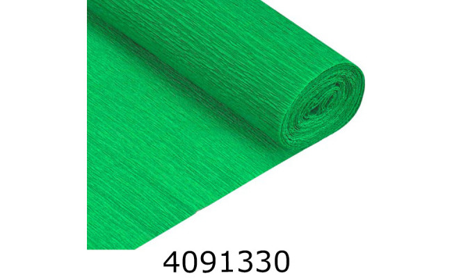 Папір гофр. __% зелений 50*2.5м (120)