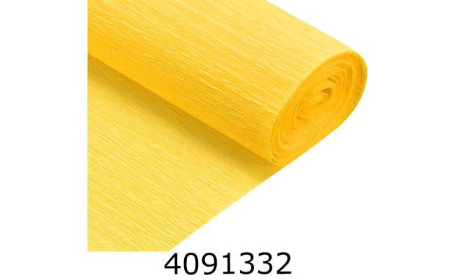 Папір гофр. __% жовтий 50*2.5м (120)