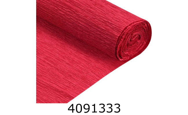 Папір гофр. __% червоний 50*2.5м (120)