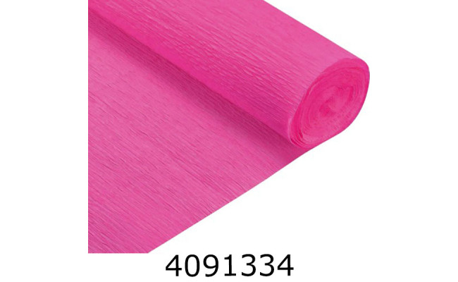 Папір гофр. 150% яскраво-рожевий50*2.5м (120)
