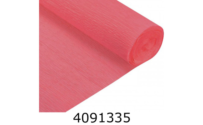 Папір гофр. __% кораловий 50*2.5м (120)