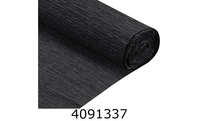 Папір гофр. __% чорний 50*2.5м (120)