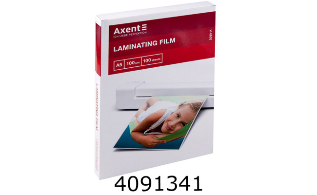 Плівка для ламін. Axent 100мкм А5 100шт 154*216мм (10) 2080-A