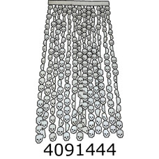 Хелловін. Штора біла 100*200 см MA27-098