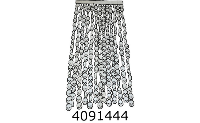 Хелловін. Штора біла 100*200 см MA27-098