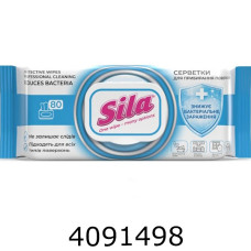 Серветка волога для прибирання поверхонь Protective Sila 80шт (6)