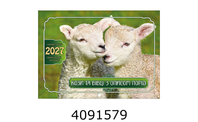 Календар 2027 настін. горизонт. 338*243мм Експрес Удачі (50) KD27 G-05U