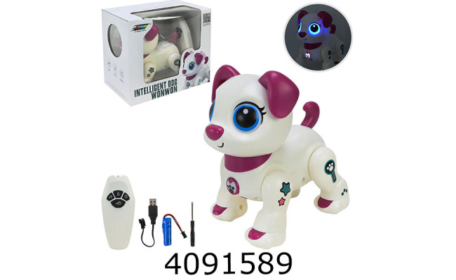Робо-пес радiо акум. в коробці 2 кольори 20*18*12см (12) K51