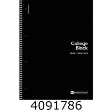 Канц. книга на спір. 80 арк. кл. крем. блок, 70г/м2 чорний картон перфор. Школярик Student (4/36) A4-080-6720K