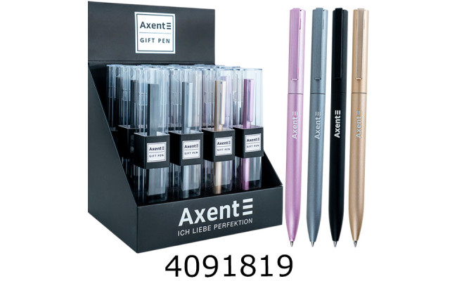 Ручка кульк. авт. Axent Partner синя 0,5мм (12) AB1099-00-02-A