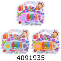 Ксилофон на листі 3 кольори 20*19*2см (240/480) Y9093 Ксилофон на листі 3 кольори 20*19*2см (240/480) Y9093