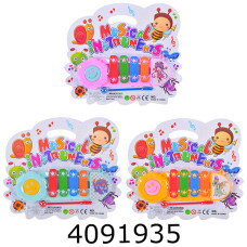 Ксилофон на листі 3 кольори 20*19*2см (240/480) Y9093