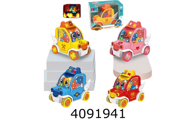 Муз. Машина в коробці на батар. 4 кольори 19*11*14см (48/96) 88001A