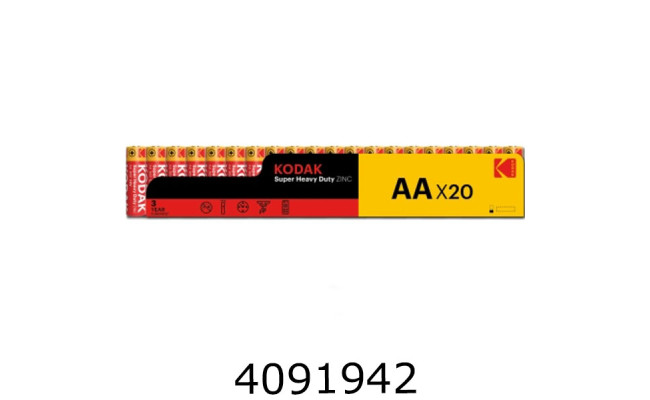 Батарейка Kodak Super Heavy Duty R6/20 box ціна за 20шт. (36) AA