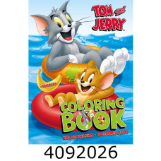 Розмальовка  А4 зі стікерами WB Tom and Jerry: Літні розваги зі стікерами Ідейка (25) LCB52