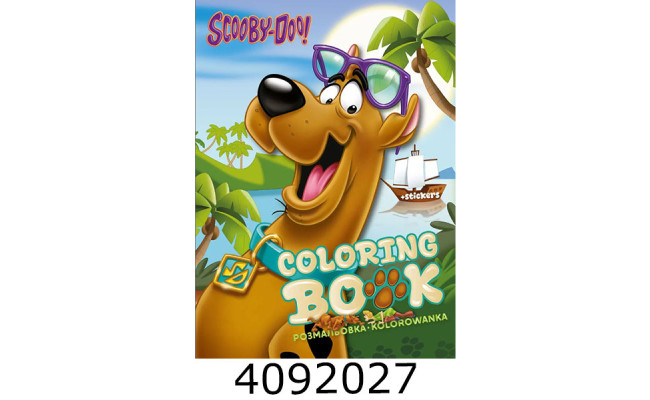 Розмальовка  А4 зі стікерами WB Scooby-Doo Веселі пригоди зі стікерами Ідейка (25) LCB53