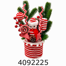 Кошик новорічний з наповненням 30*18 см C-57