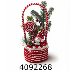 Кошик новорічний 15*13*30 см 149769