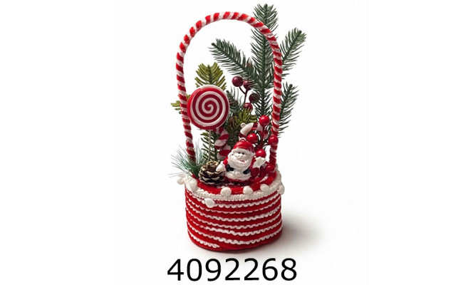 Кошик новорічний 15*13*30 см 149769