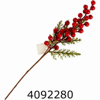 Гілка Хвоя + калина 48 см ціна за 1 шт 4-342