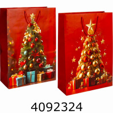 Пакет новорічний подарунковий 50*72*18см мікс 4 (12/360) BK4213