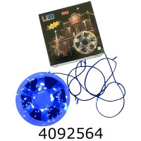 Гірлянда ел. катушка 50м, синя 4-115C
