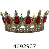 Корона для торта золото з червоним SA1856