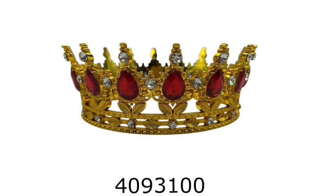 Корона для торта золото з червона SA1707