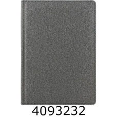 Щоденник А5 недат. Brisk CAMBRIC 168 арк. шт. шкіра, лінія, сірий ЗВ-43