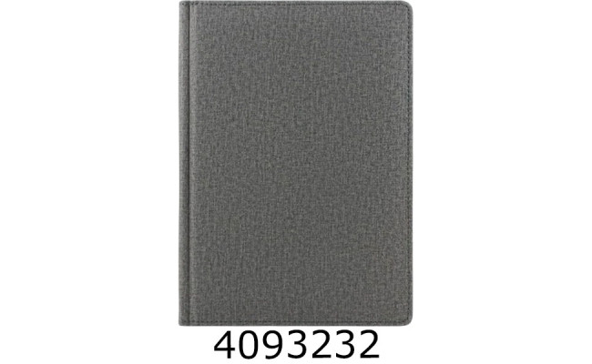Щоденник А5 недат. Brisk CAMBRIC 168 арк. шт. шкіра, лінія, сірий ЗВ-43