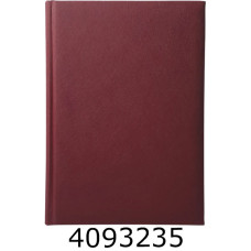 Щоденник А5 недат. Brisk Infolk 168 арк. обкл. балакрон, лінія, бордовий  (10) ЗВ-43