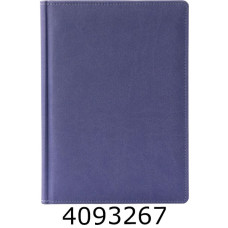 Щоденник А5 недат. Brisk Twill 168 арк. шт. шкіра, лінія, бузковий (10) ЗВ-43